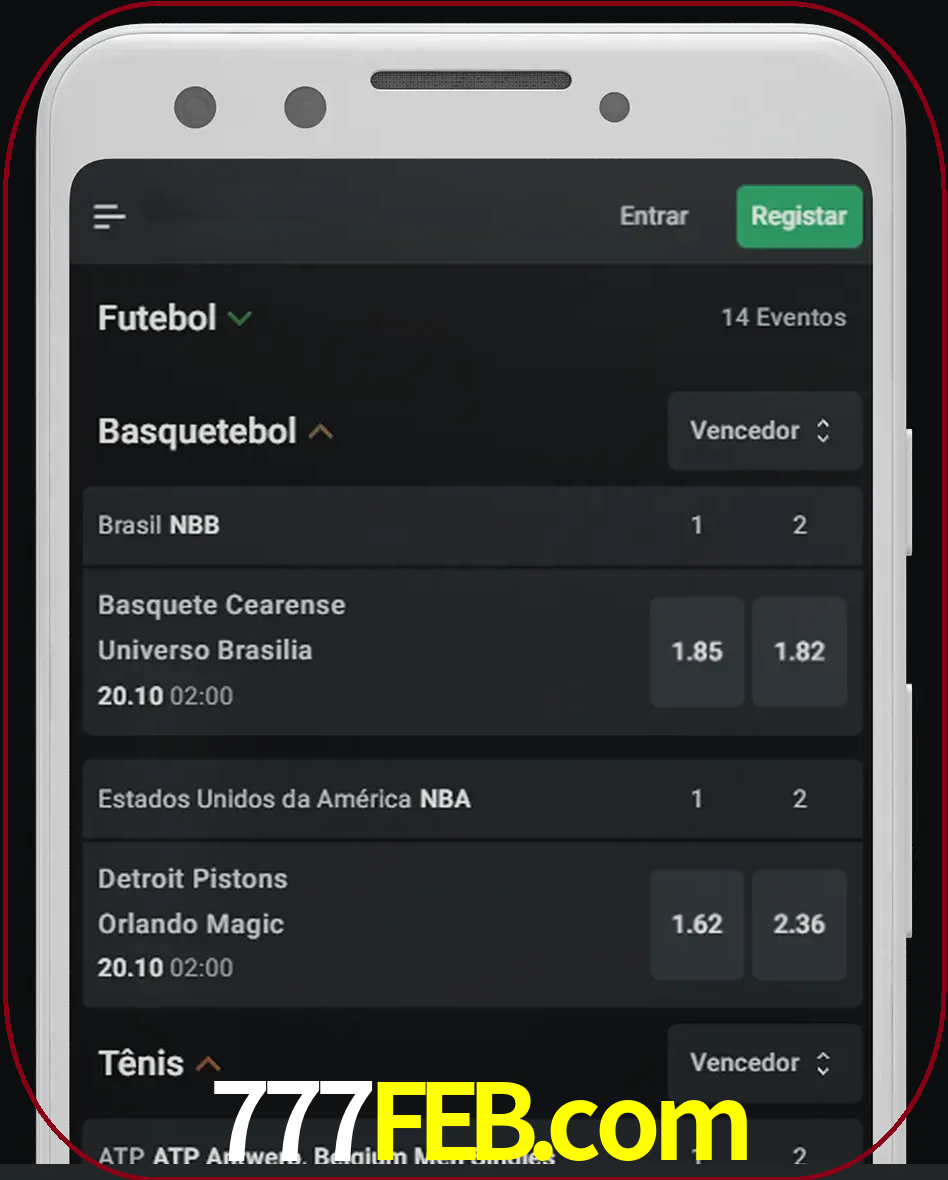 Aposte e assista aos esportes em formato ao vivo.