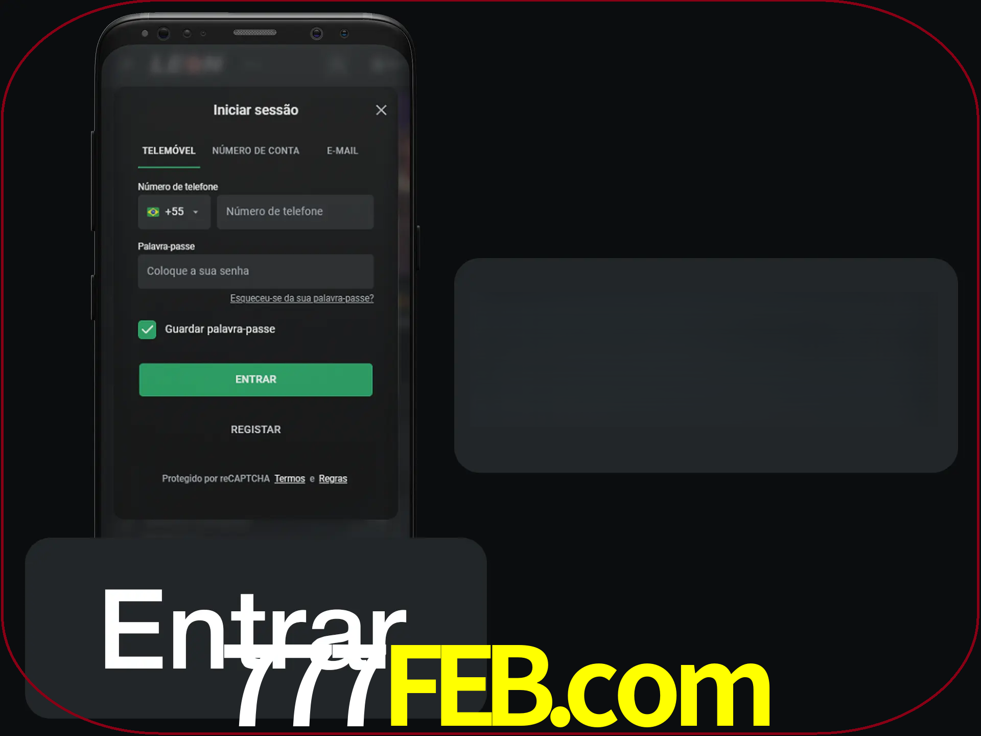 Faça o login para começar a apostar e jogar no cassino.
