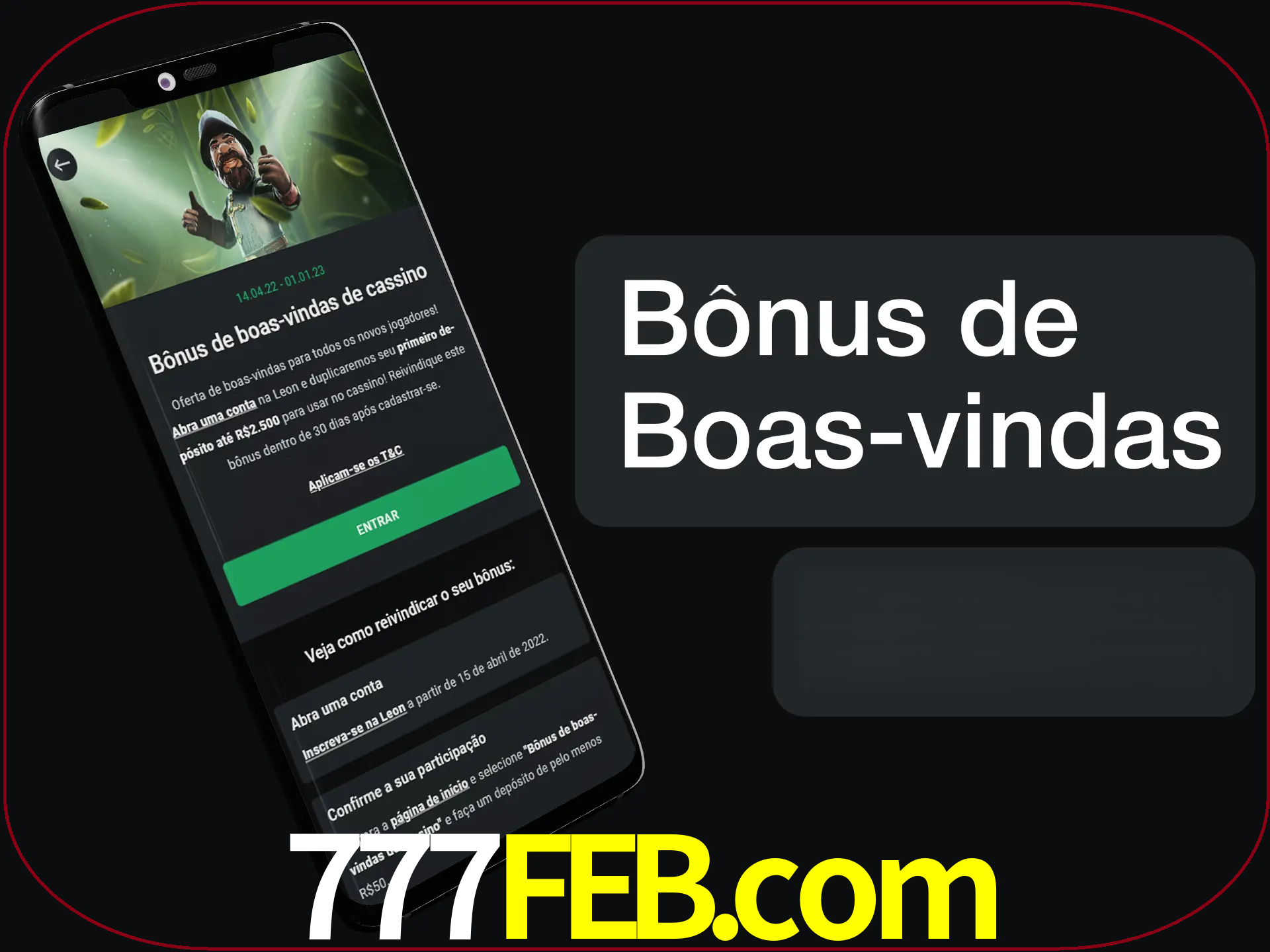 Não se esqueça de usar o bônus de boas-vindas.